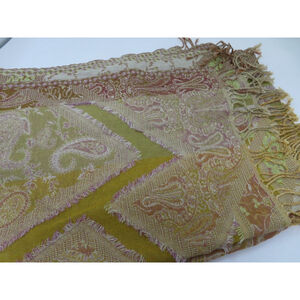 TOLANI 28" x 70" Scarf Vintage 100% Wool Bohemian Design Wrap India